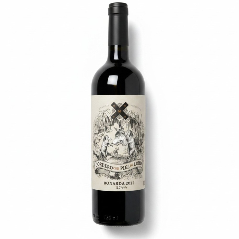 VINO CORDERO PIEL DE LOBO BONARDA 
