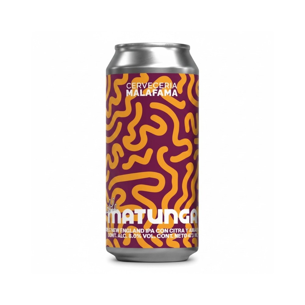 CERVEZA MALAFAMA DOBLE MATUNGA DOBLE NEW ENGLAND IPA