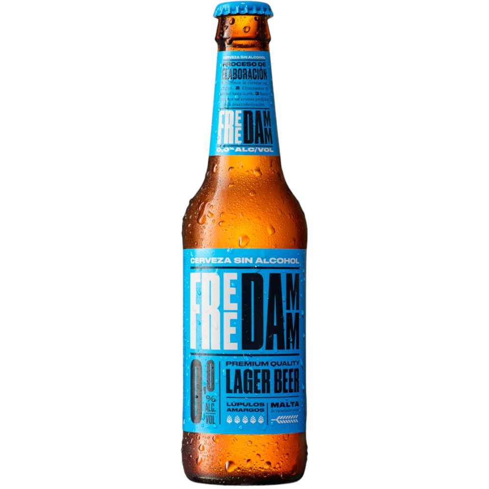 CERVEZA 0.0 FREE DAMM LAGER S/GLUTEN 330ML