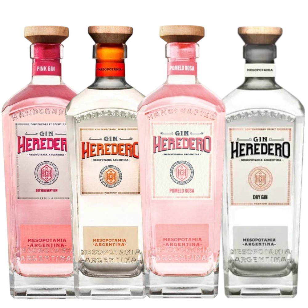 GIN HEREDERO PROMOCION 4 BOTELLAS