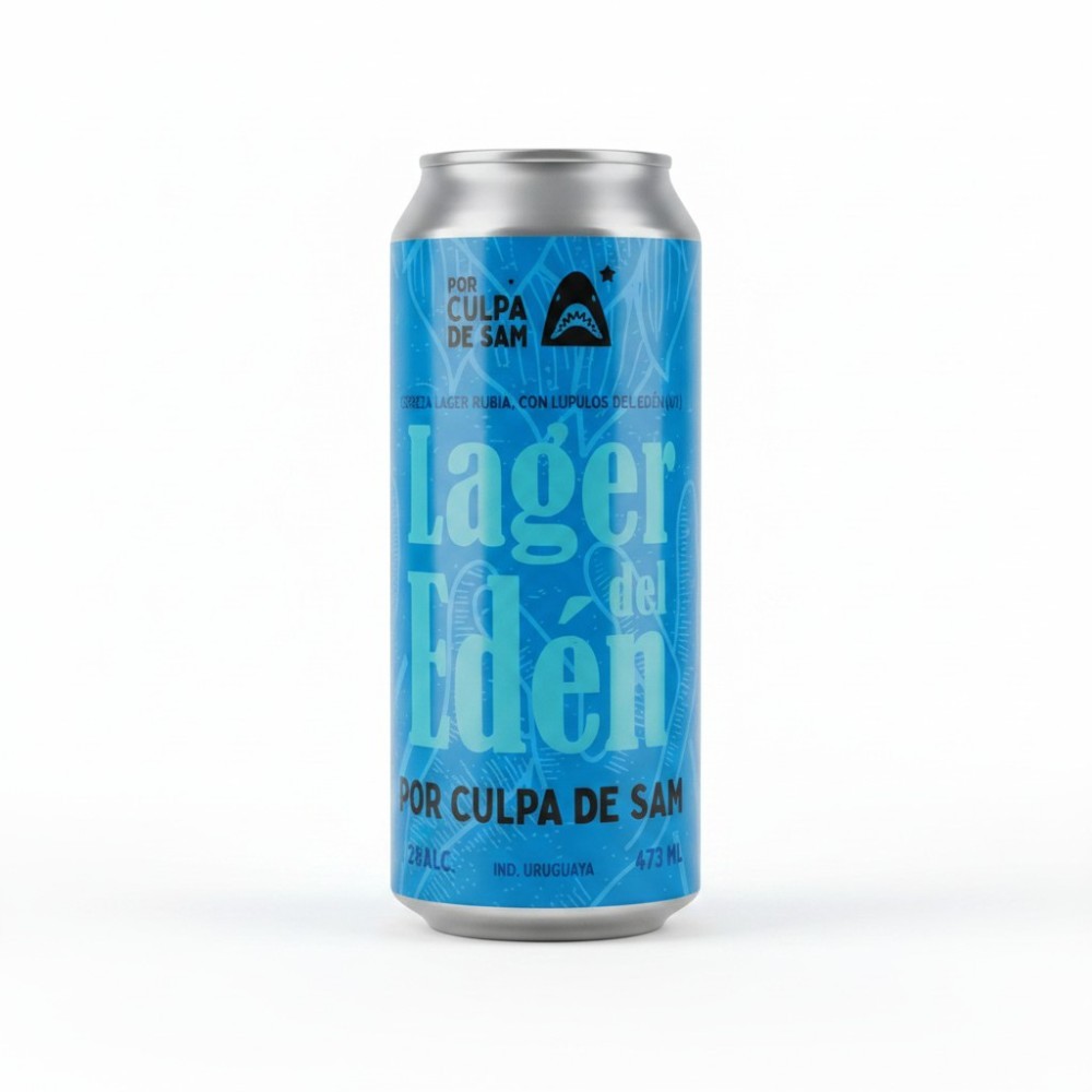 CERVEZA ARTESANAL POR CULPA SAM LAGER DEL EDEN
