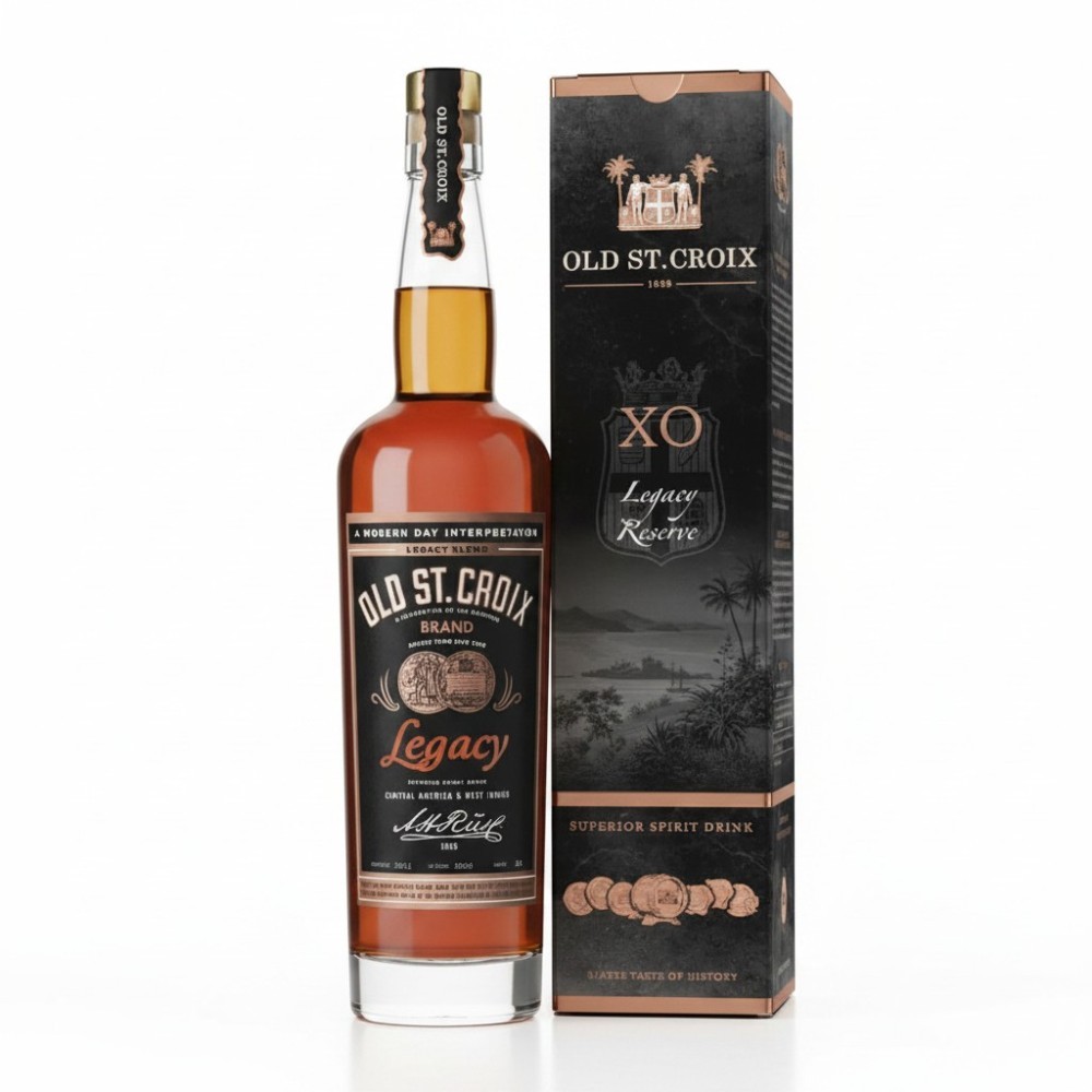 RON OLD ST. CROIX LEGACY SPICED + 2 VASOS