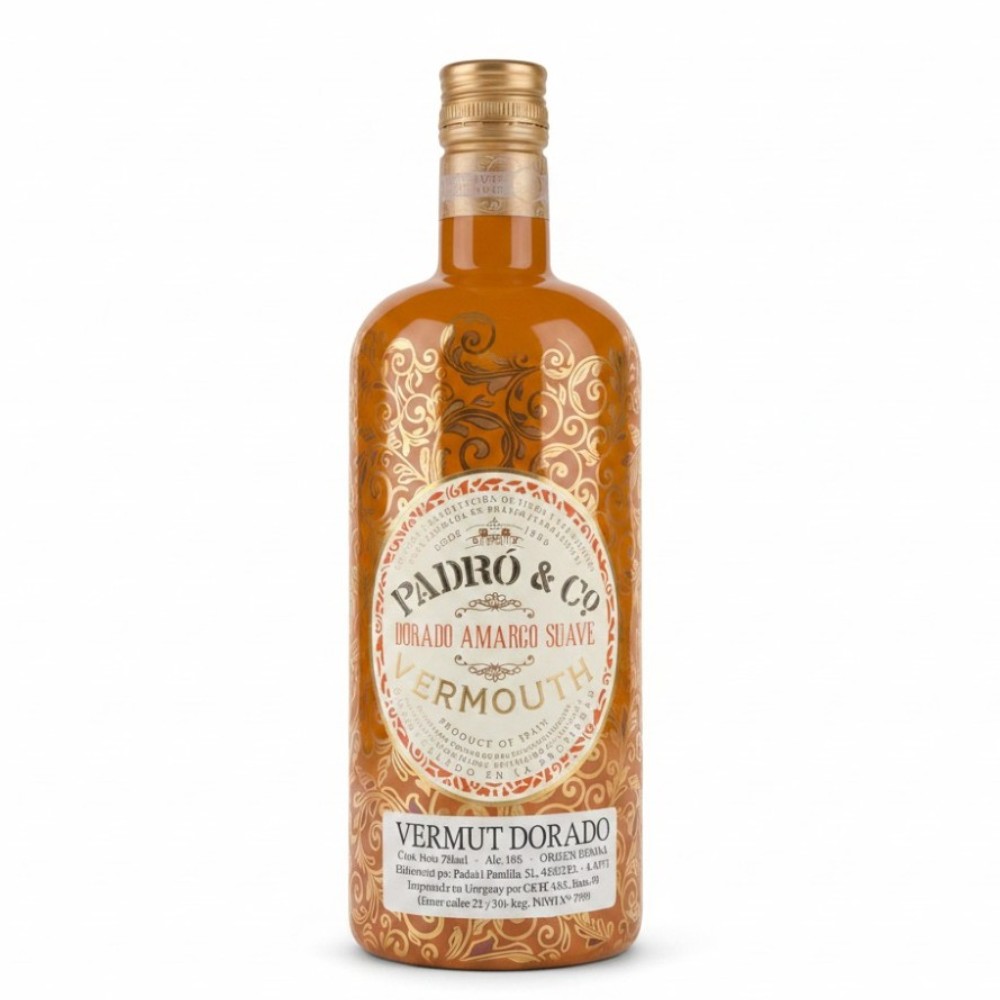 VERMOUTH PADR� & CO DORADO AMARGO SUAVE 750ML