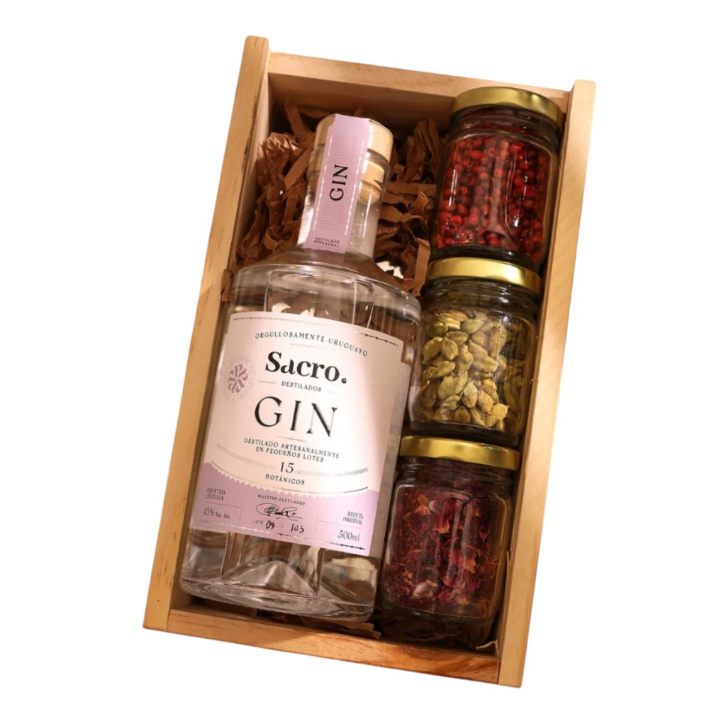 GIN SACRO CAJA OBSEQUIO C/BOTANICOS