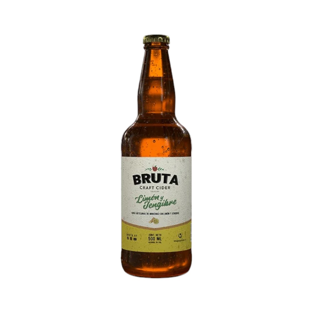 SIDRA ARTESANAL  BRUTA LIMON Y JENGIBRE