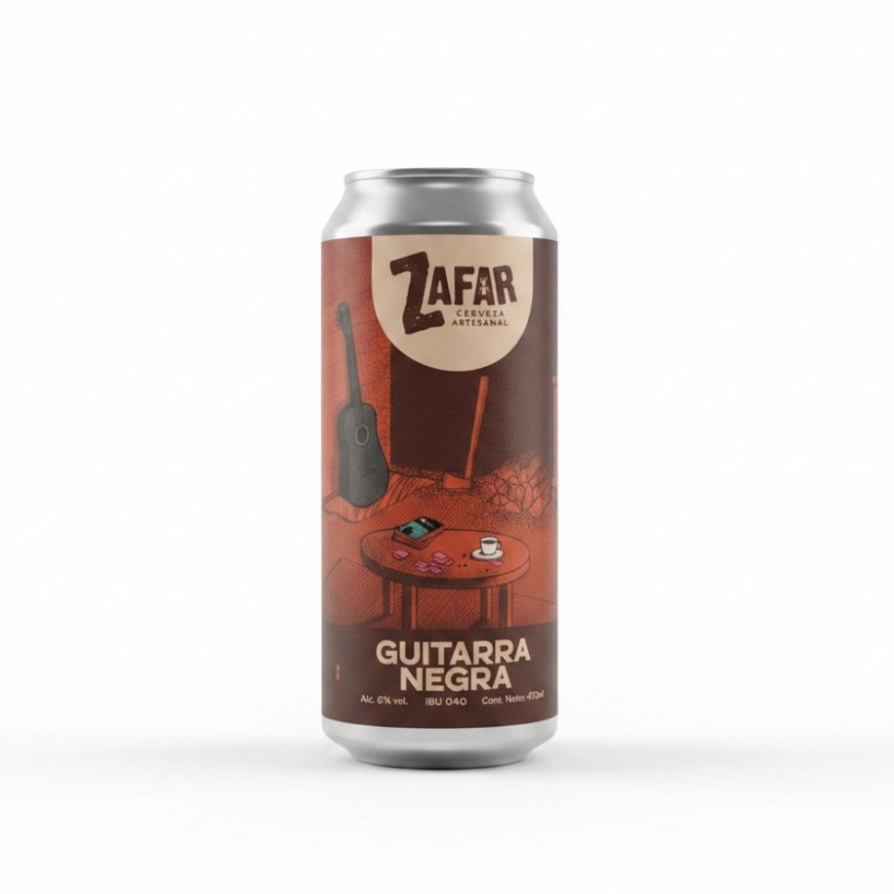 CERVEZA ZAFAR BREWING GUITARRA NEGRA AMERICAN STOUT