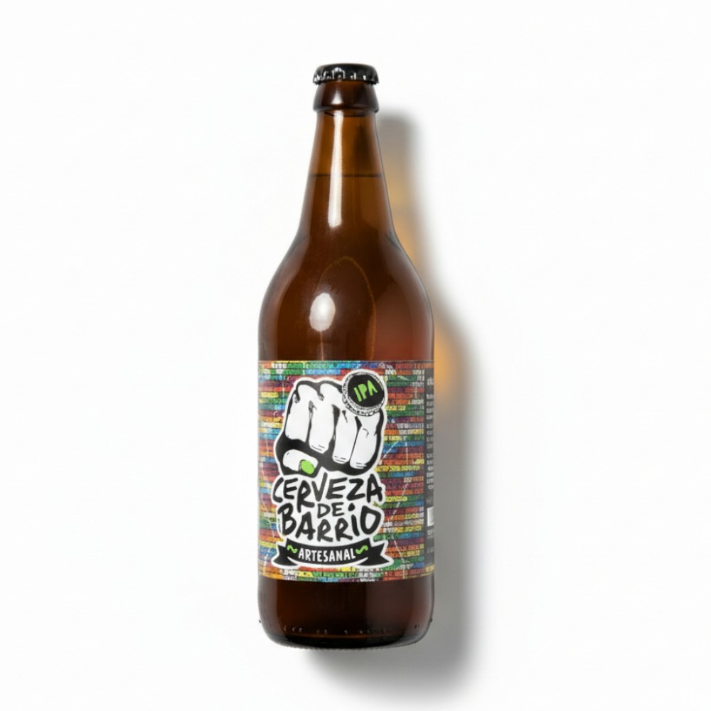 CERVEZA ARTESANAL DEL BARRIO IPA 1 LITRO