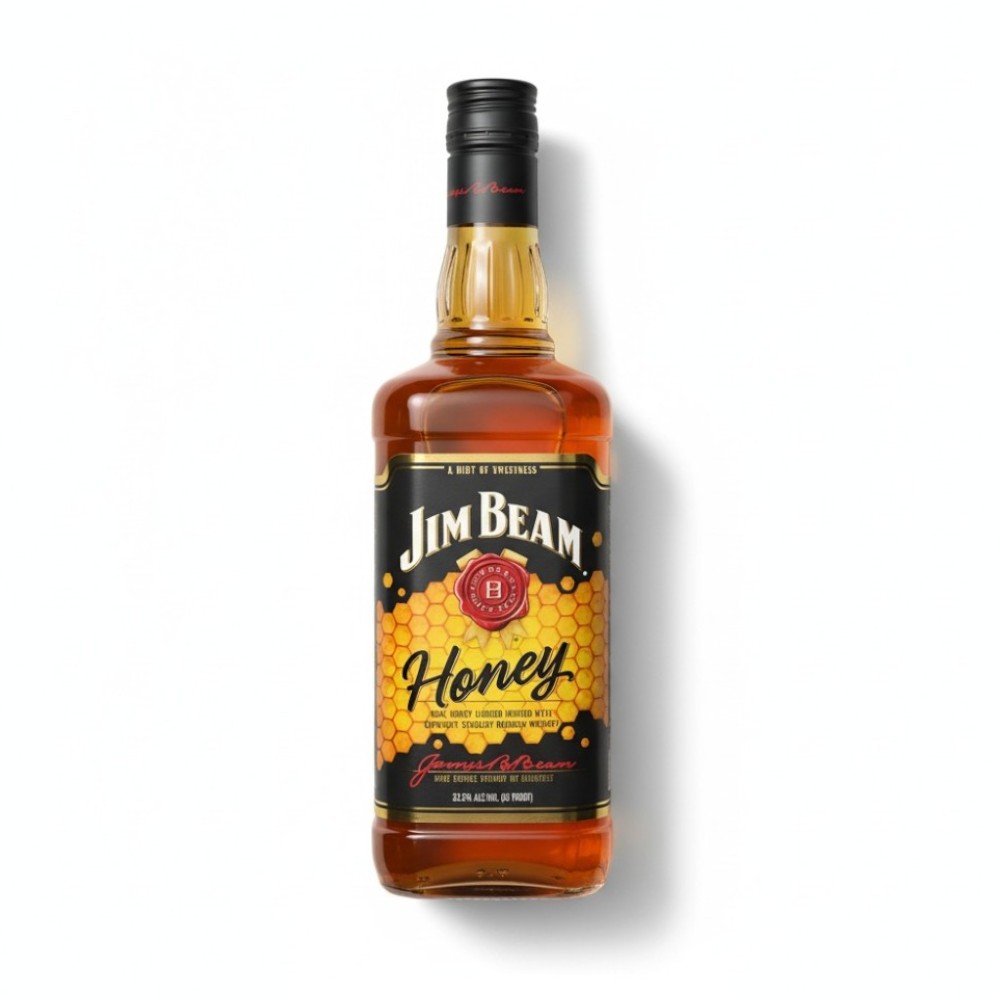 BOURBON WHISKY JIM BEAM HONEY 1LT