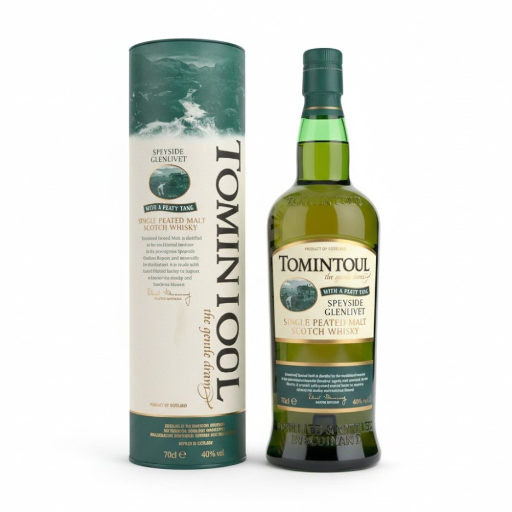 WHISKY SINGLE  MALT TOMINTOUL PEATY TANG